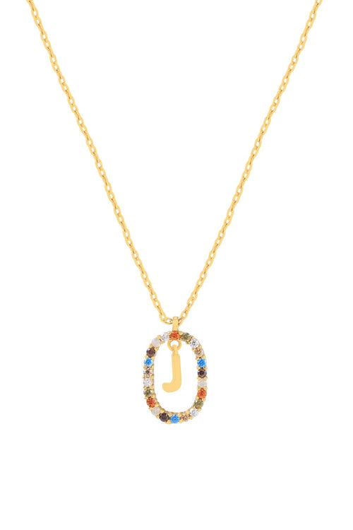 The Pink Box Initial Collection J Necklace
