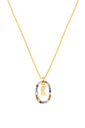 Carraig Donn The Pink Box Initial Collection K Necklace