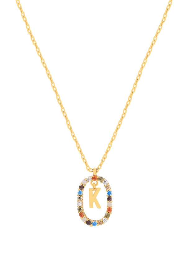 Carraig Donn The Pink Box Initial Collection K Necklace