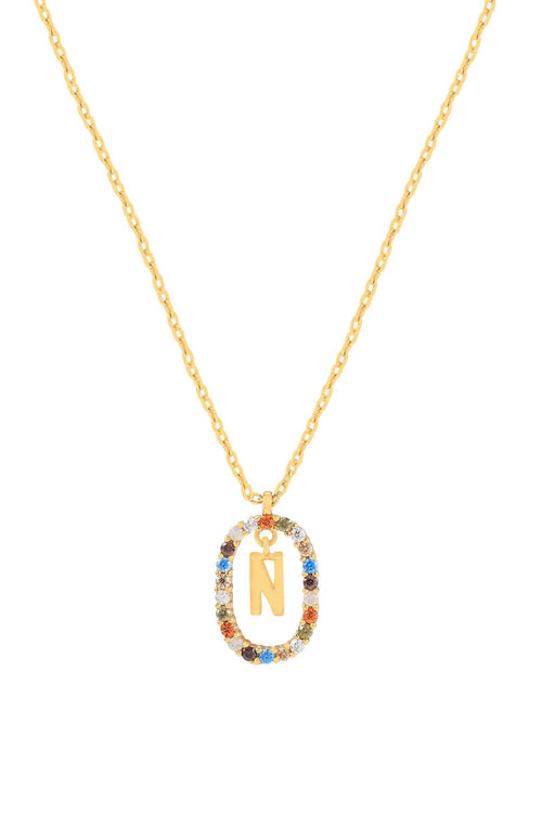 The Pink Box Initial Collection N Necklace