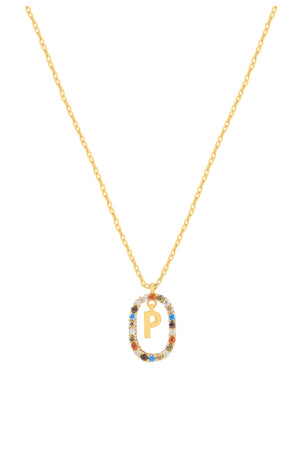 Carraig Donn The Pink Box Initial Collection P Necklace