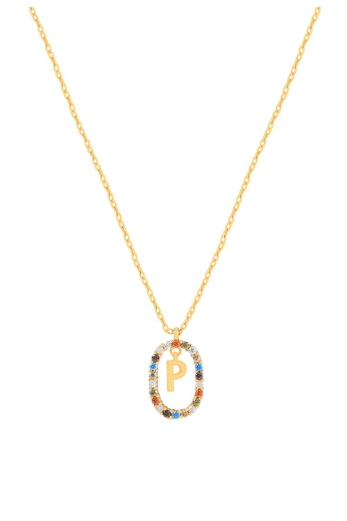 The Pink Box Initial Collection P Necklace