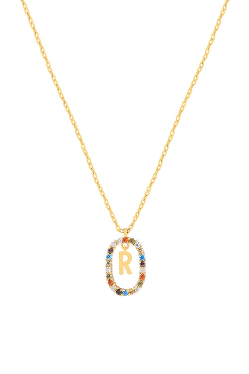 The Pink Box Initial Collection R Necklace