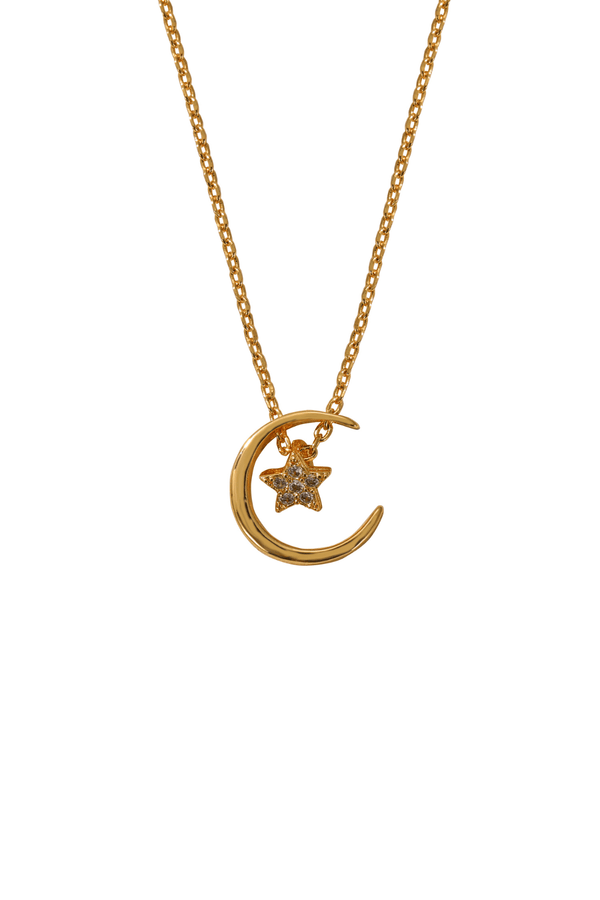 Carraig Donn The Pink Box Moon & Stars Pendant