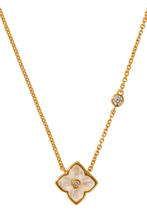 Carraig Donn The Pink Box Mother of Pearl Floral Charm Pendant