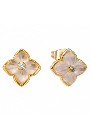 Carraig Donn The Pink Box Mother of Pearl Floral Earrings