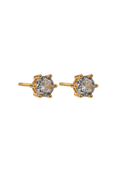 The Pink Box Solitaire Earrings