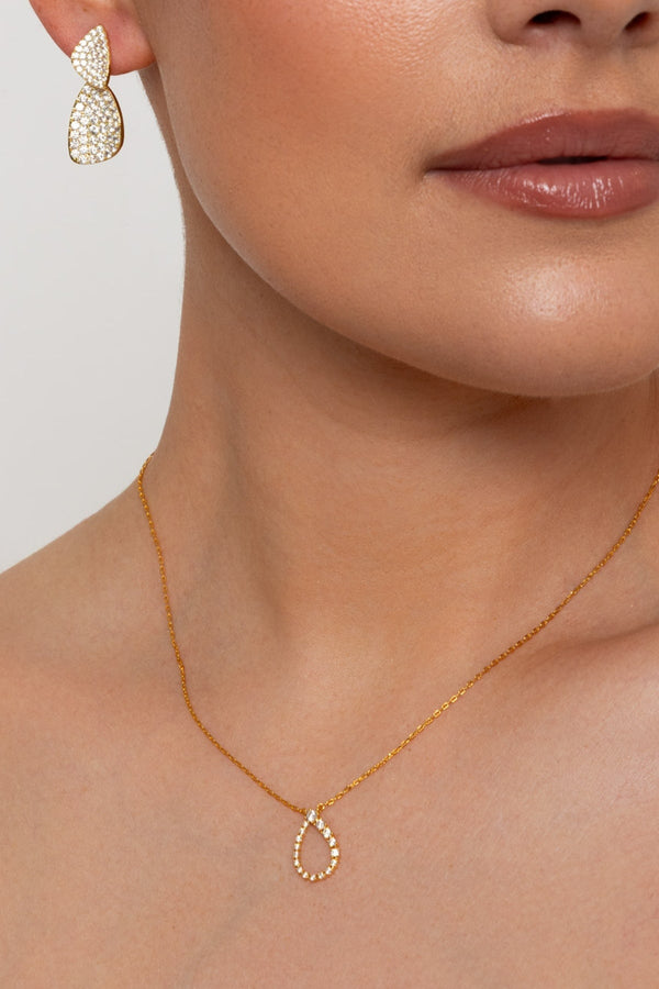Carraig Donn The Pink Box Tear Drop Necklace