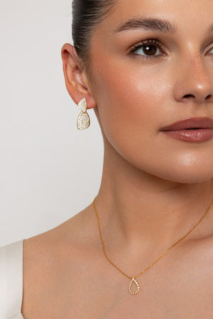 Carraig Donn The Pink Box Tear Drop Necklace
