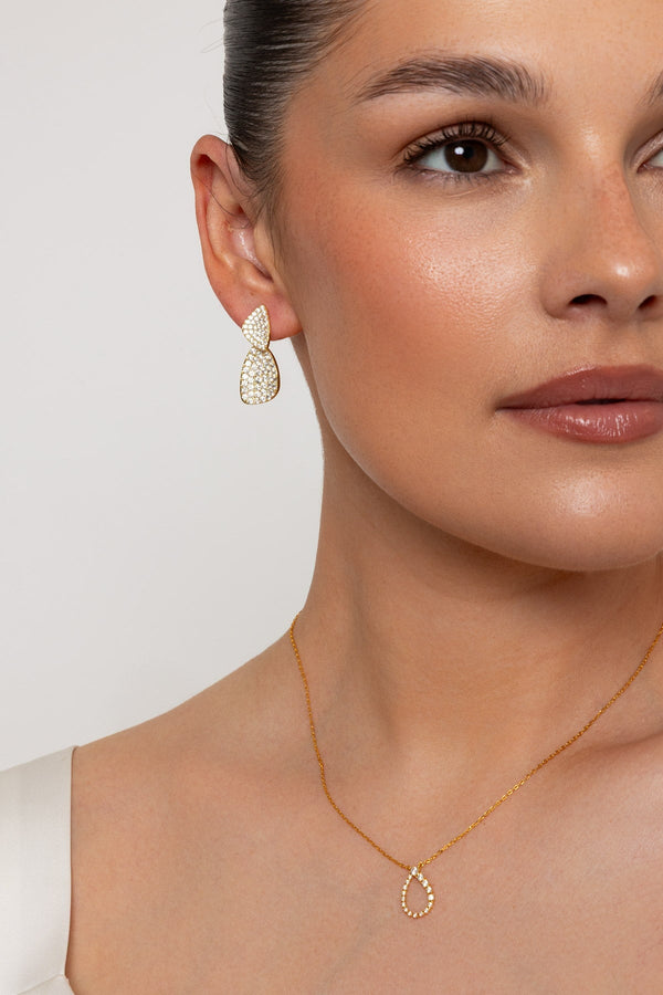 Carraig Donn The Pink Box Tear Drop Necklace