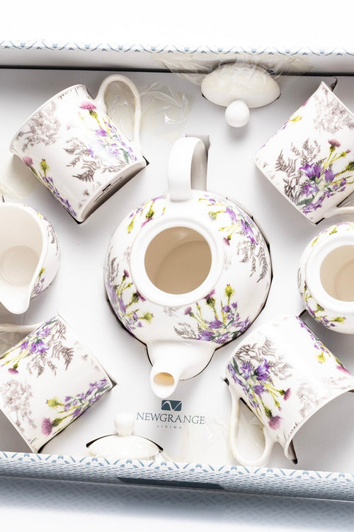 Thistle Bone China 7 Piece Tea Set