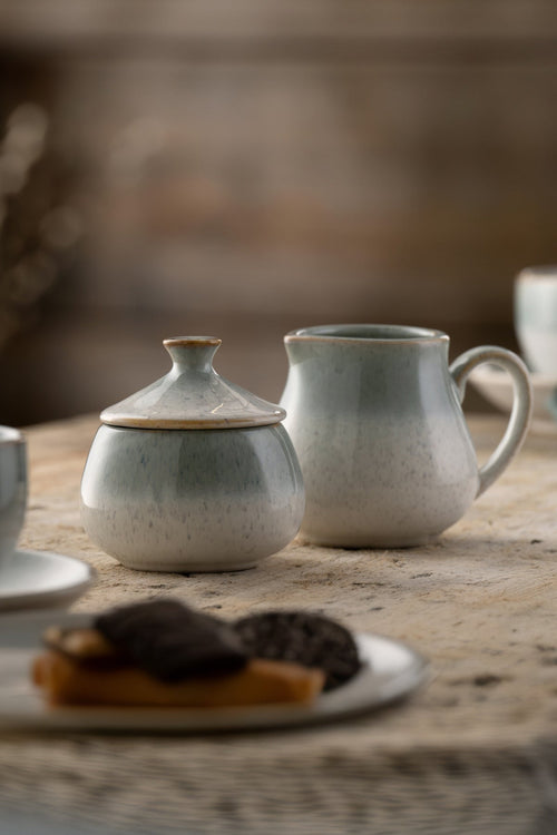 Belleek Tivoli Cream & Sugar