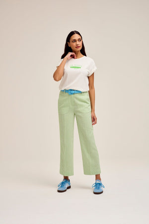 Tonks Cropped Trousers in Green
