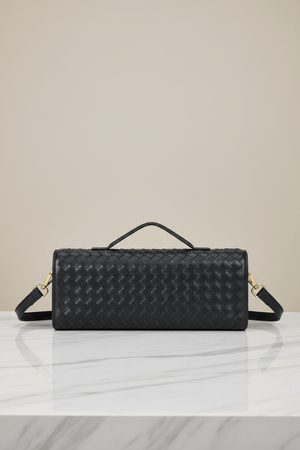 Carraig Donn Top Handle Black Long Clutch Bag