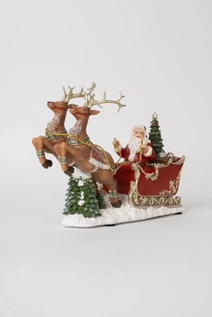 Carraig Donn Traditional Christmas Santa & Sleigh Ornament