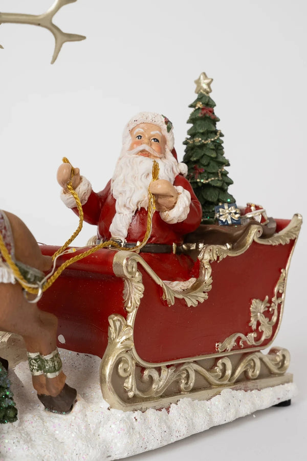 Carraig Donn Traditional Christmas Santa & Sleigh Ornament