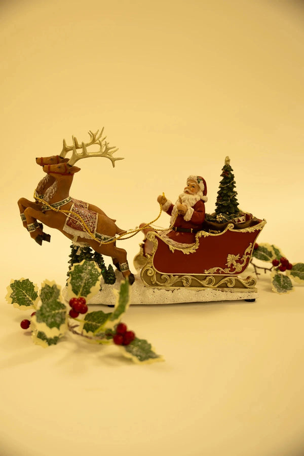 Carraig Donn Traditional Christmas Santa & Sleigh Ornament