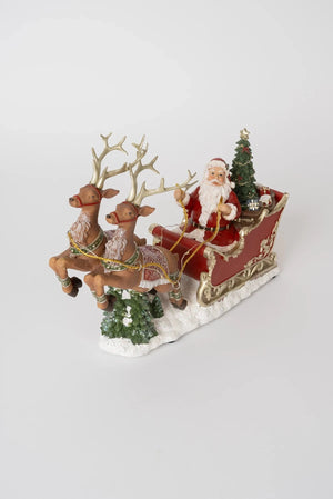 Carraig Donn Traditional Christmas Santa & Sleigh Ornament
