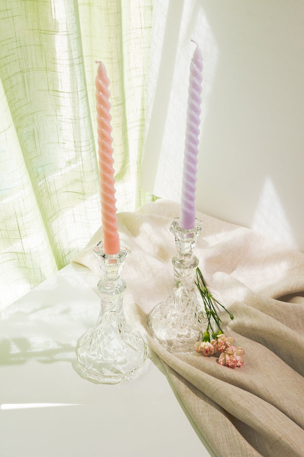 Crystal Candlesticks Set | Candle holders – Carraig Donn