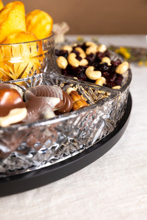 Carraig Donn Trinity Dark Wood Base Susan Serving Set