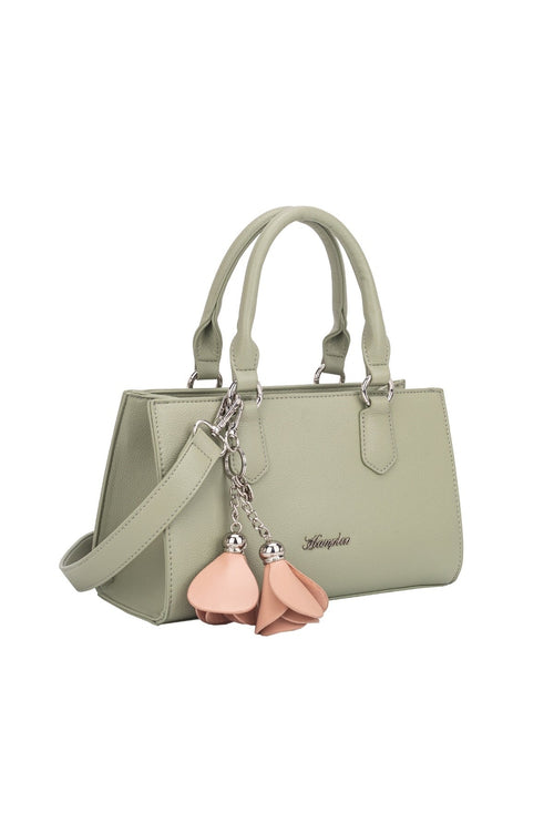 Carraig Donn Tulip Keychain Grab-Handle Bag in Green