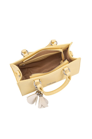 Carraig Donn Tulip Keychain Grab-Handle Bag in Yellow