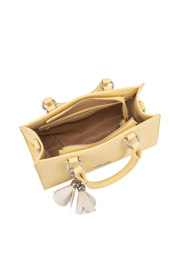 Carraig Donn Tulip Keychain Grab-Handle Bag in Yellow