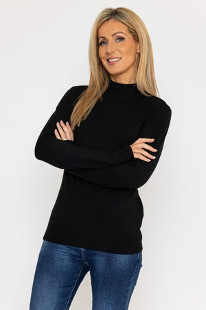 Carraig Donn Turtleneck Knit in Black