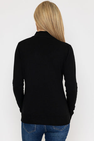 Carraig Donn Turtleneck Knit in Black