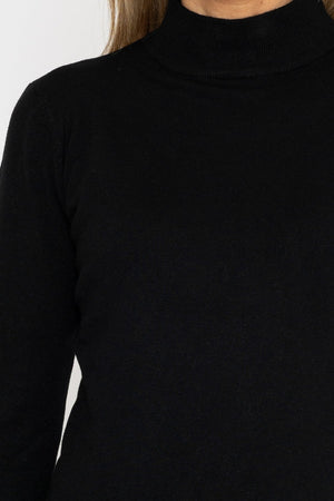 Carraig Donn Turtleneck Knit in Black