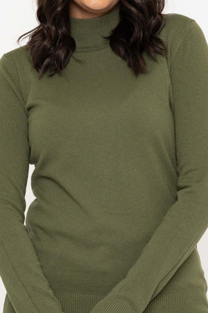 Carraig Donn Turtleneck Knit in Khaki