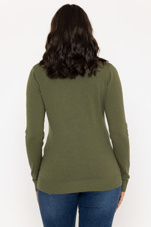 Carraig Donn Turtleneck Knit in Khaki