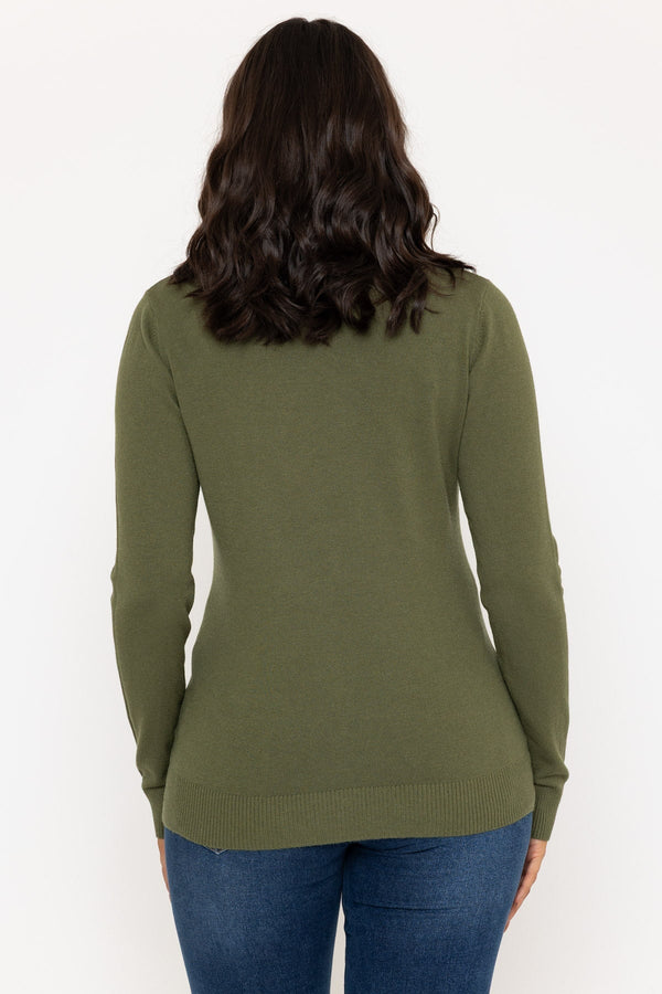 Carraig Donn Turtleneck Knit in Khaki