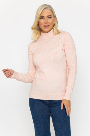 Carraig Donn Turtleneck Knit in Pink