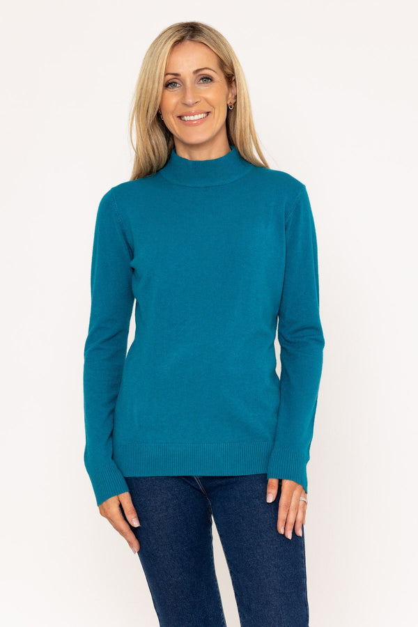 Carraig Donn Turtleneck Knit in Teal