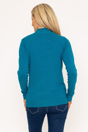 Carraig Donn Turtleneck Knit in Teal