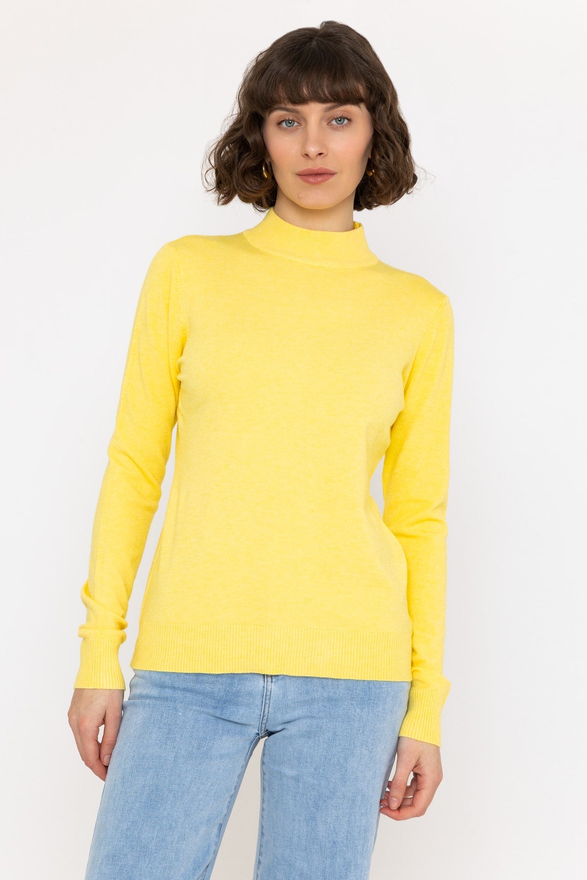 Turtleneck Knit in Yellow