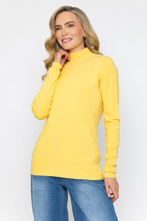 Carraig Donn Turtleneck Knit in Yellow