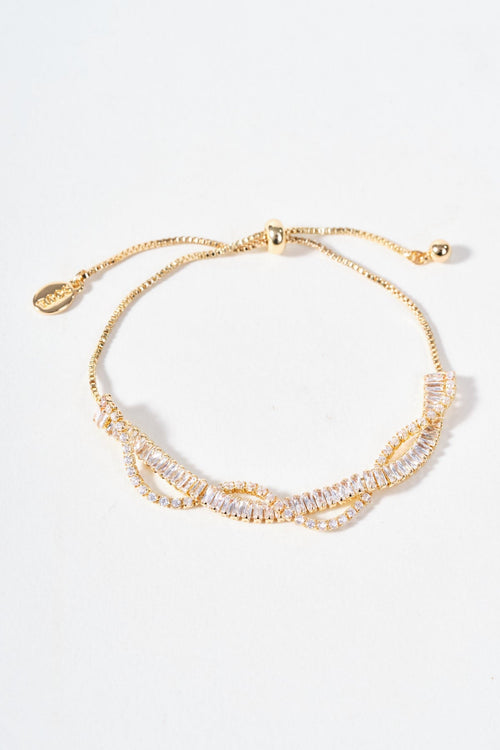 Twist Stone & Chain Bracelet