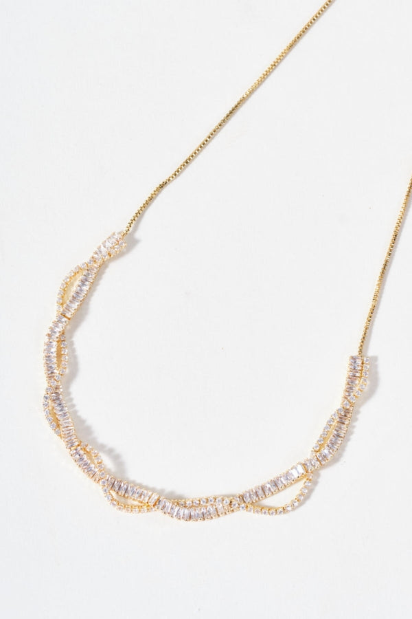 Carraig Donn Twist Stone & Chain Necklace