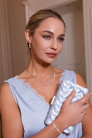 Carraig Donn Twist Stone & Chain Necklace
