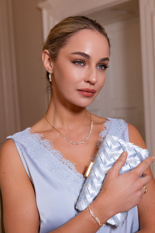 Carraig Donn Twist Stone & Chain Necklace
