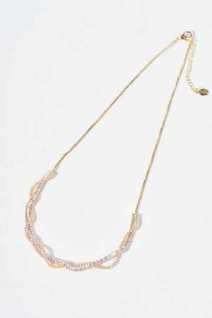 Carraig Donn Twist Stone & Chain Necklace