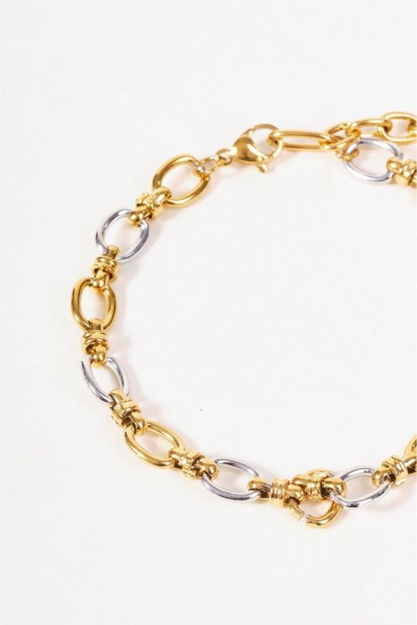 Carraig Donn Two Tone Chain Bracelet