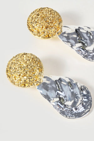 Carraig Donn Two Tone Drop Earrings