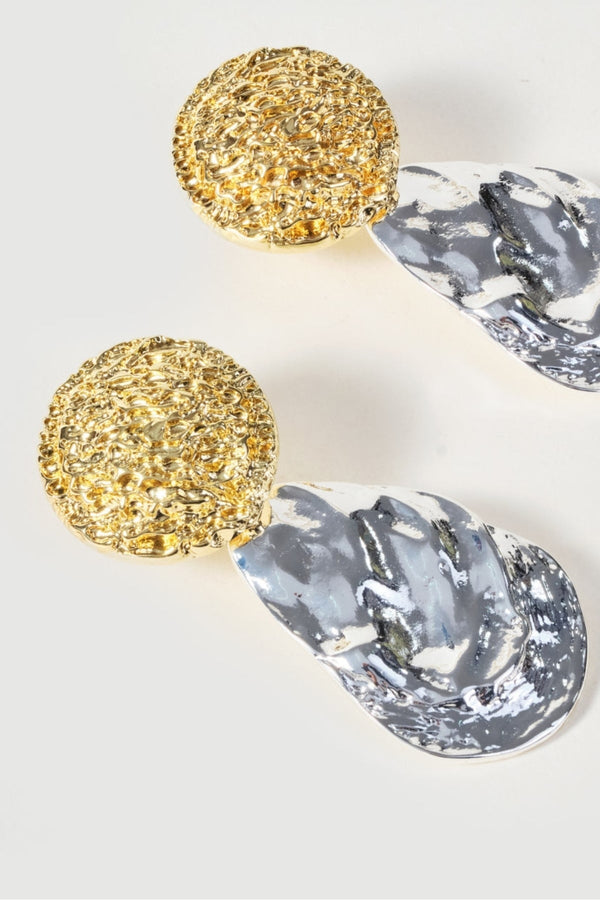 Carraig Donn Two Tone Drop Earrings
