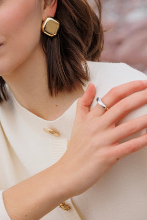 Carraig Donn Two Tone Ring - Size 7