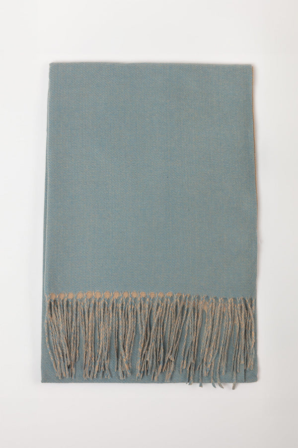 Carraig Donn Two Tone Soft Touch Scarf in Blue