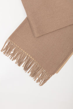 Carraig Donn Two Tone Soft Touch Scarf in Natural