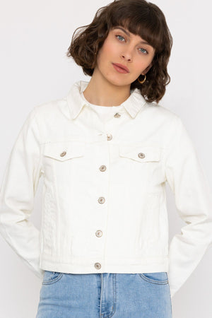 Valence White Denim Jacket